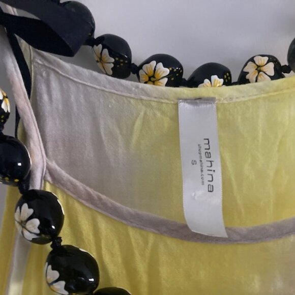 MAHINA HAWAII MADE IN LOVELY DRESS LIGHT SLEEVELESS RESORT WEDDING BEACH LUAU SM - Picture 11 of 11